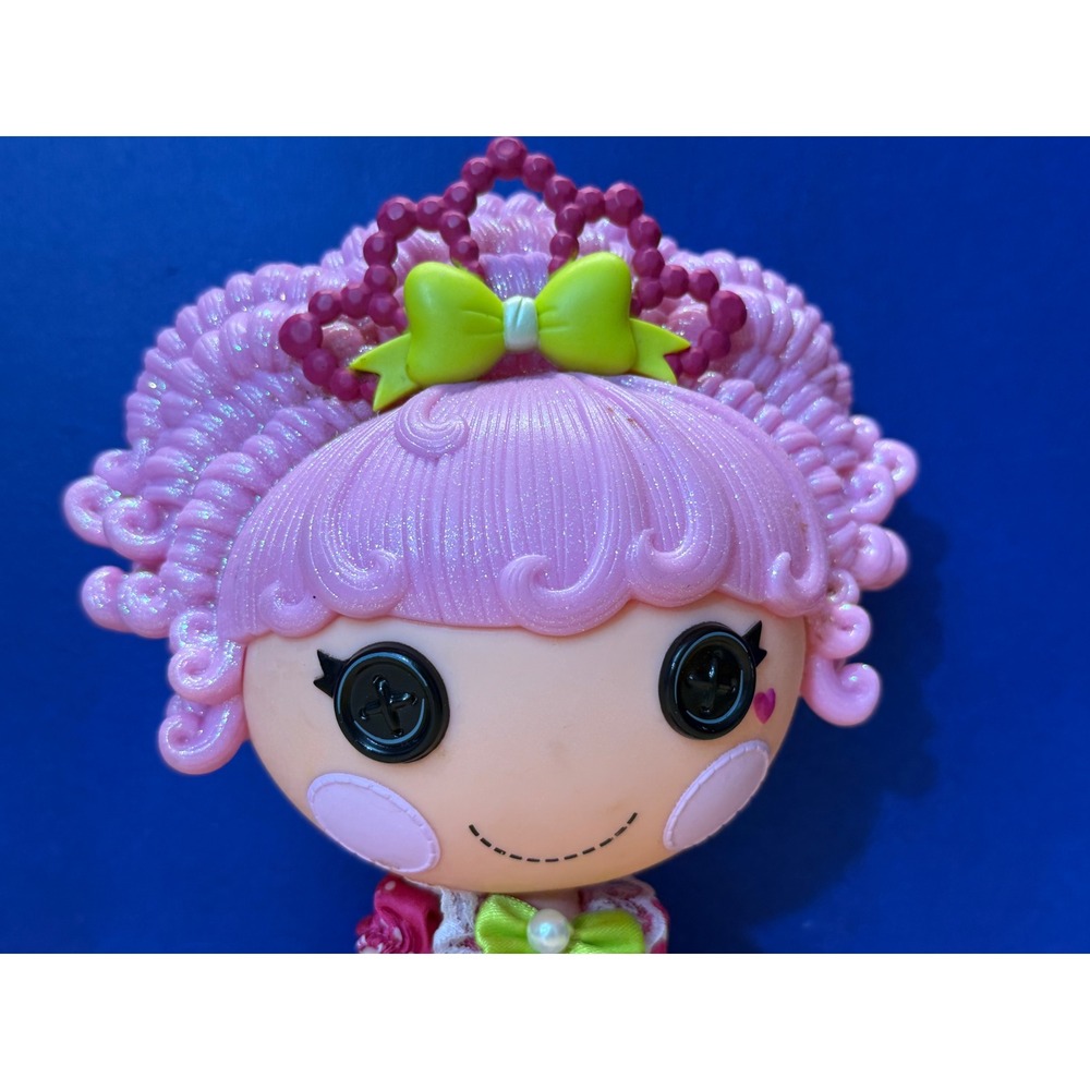 Lalaloopsy Jewel Sparkles Doll Pink Curly Hair Magenta Polka Dot Dress 13 inch - Picture 3 of 8